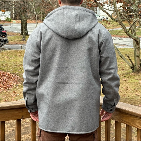 Carhartt Rain Defender Hooded Jacket Men’s Large Relaxed Fit Gray - Picture 3 of 13